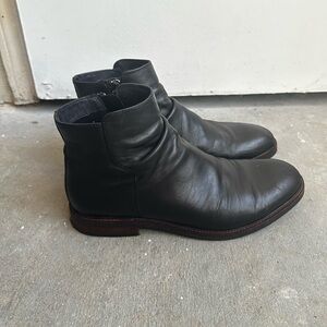 Alfani Men's Black Leather Ankle Boots